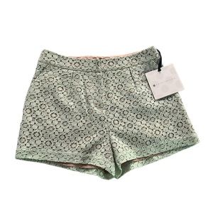 VICTORIA BECKHAM For Target Mint Lace Pleated Shorts Women's Size 0 NWT*
